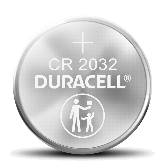 duracell car key battery on a white background